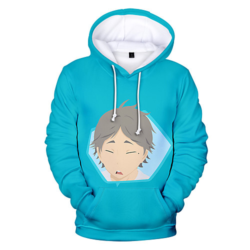 

Inspired by Haikyuu Cosplay Cosplay Costume Hoodie Polyester / Cotton Blend Graphic Printing Hoodie For Women's / Men's