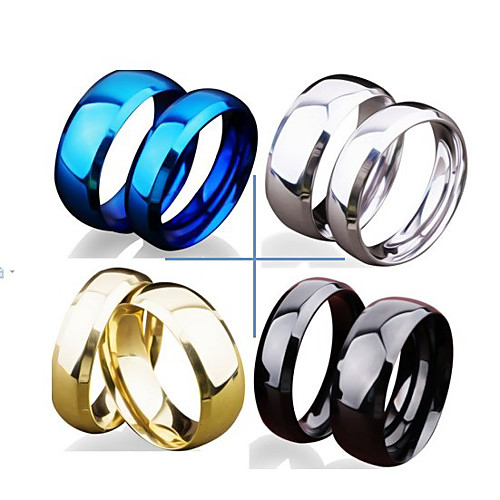 

band ring couple rings stainless steel our love pure as the sea noble ocean blue couple rings wedding band ring