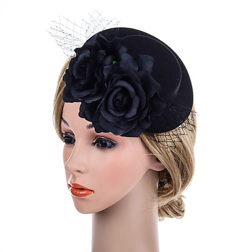 

Flower Style Classic Fabric Fascinators with Floral 1 PC Special Occasion / Party / Evening Headpiece