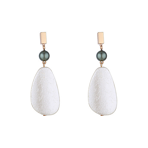 

Women's Earrings Dangle Earrings Drop Stylish Simple European Imitation Pearl Earrings Jewelry White For Party Evening Street Date Birthday Festival