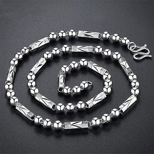

Men's Pendant Necklace Chain Necklace Rolo Fashion Punk Trendy Casual / Sporty Copper Silver Plated Silver 55 cm Necklace Jewelry 1pc For Anniversary Street Sport Birthday Party Festival