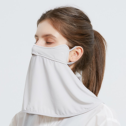 

Women's Sports Mask 1 pcs Summer Outdoor Portable Sunscreen UPF50 Breathable Pollution Protection Mask Solid Color Polyester Black Purple Yellow for Fishing Climbing Beach