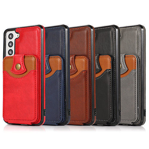 

Wallet Leather Phone Cas Case for iPhone 12 Pro Max 11 Pro Max X XR XS Max Card Holder Shockproof Cover For Samsung Galaxy S21 Ultra S21 Plus S20 Plus S20 Ultra Note 20