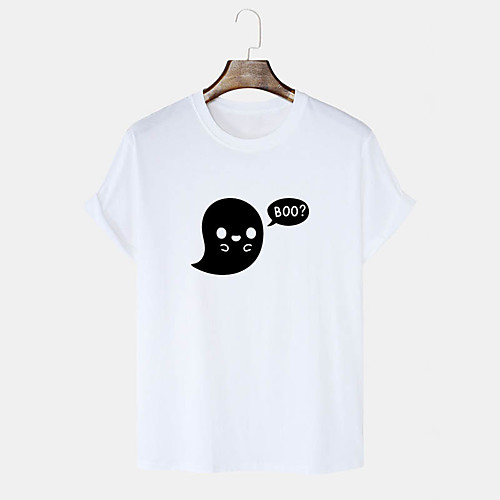 

Men's Unisex T shirt Hot Stamping Cartoon Graphic Prints Plus Size Print Short Sleeve Daily Tops 100% Cotton Basic Casual White Black Blushing Pink
