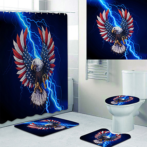 

Bathroom Shower Curtains & Hooks Rainbow Neoclassical Polyester Waterproof