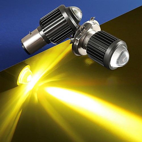 

OTOLAMPARA 1 Piece H4 Motorcycle LED Headlamps Light Bulbs 30W Spotbeam Pattern Dual Colors Motorcycle Headlight BA20D IP68 Waterproof Resistance