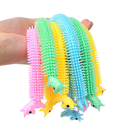 

5pcs Worm Noodle Stretch String TPR Rope Anti Stress Toys Fidget Toys Random Color