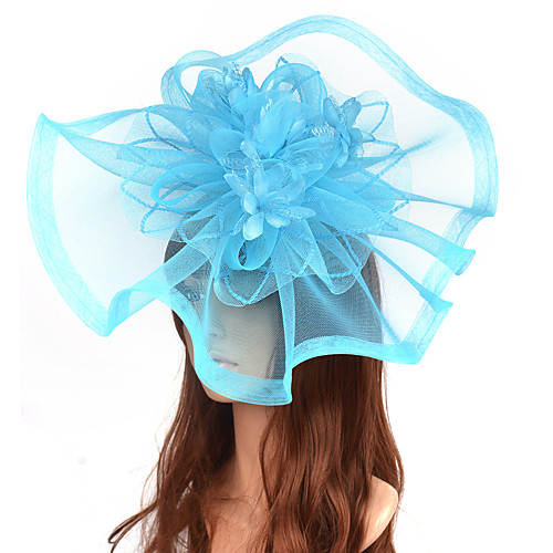 

Elegant Hyperbole Tulle Fascinators with Floral 1 PC Special Occasion / Party / Evening Headpiece