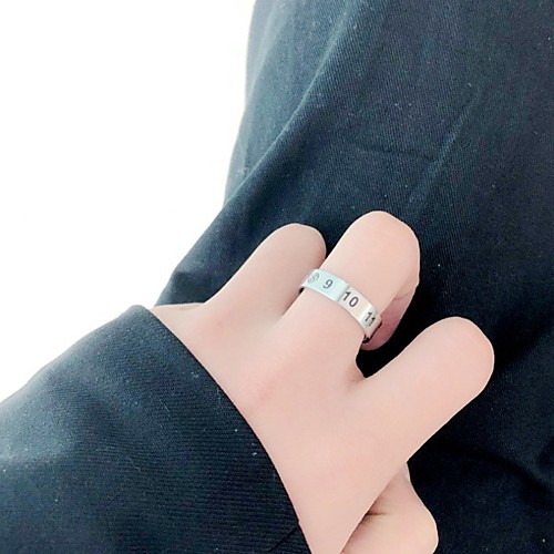 

Ring Classic Silver Stainless Steel Stylish Simple European 1pc 6 7 8 9 10