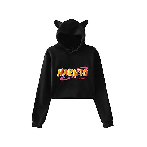 

Inspired by Naruto Naruto Uzumaki Crop Top Hoodie Anime Polyester / Cotton Blend Graphic Prints Printing Harajuku Graphic Crop Top For Women's / Men's