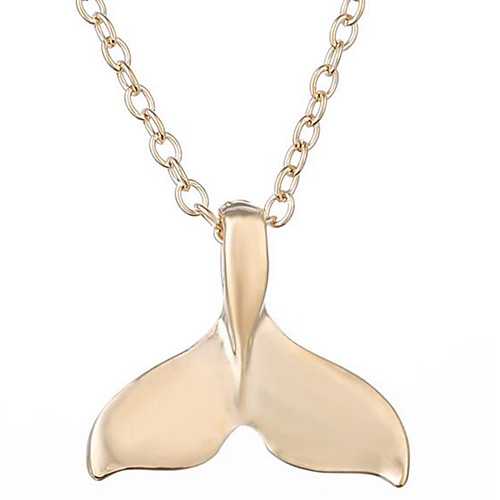 

Women's Pendant Necklace Mermaid Simple Alloy Silver Gold 457 cm Necklace Jewelry 1pc For Festival