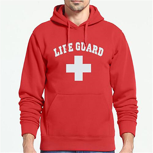

Men's Plus Size Pullover Hoodie Sweatshirt Text Print Hooded Daily Fitness Hot Stamping Sportswear Basic Hoodies Sweatshirts Long Sleeve Blue Gray Black