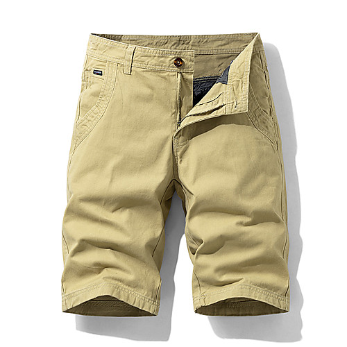 

Men's Shorts Cargo Shorts Shorts Pants Solid Colored ArmyGreen Black Blue Khaki Gray