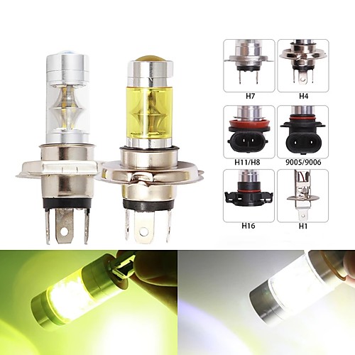 

2pc H4 Led H7 H11 H8 H1 H3 9005 HB3 9006 HB4 Car fog light H16 P13W 5202 LED 12SMD Auto Driving Light DRL 4300k 6000k White