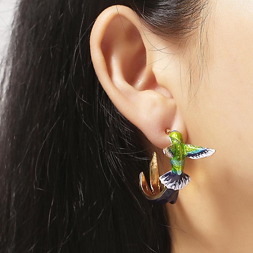 

Women's Earrings Vintage Style Bird Statement Stylish Earrings Jewelry Green For Gift Formal Festival