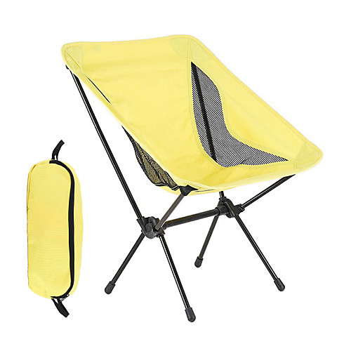 

Camping Chair Portable Ultra Light (UL) Foldable Comfortable Oxford Cloth 7075 Aluminium Alloy for 1 person Fishing Beach Camping Traveling Autumn / Fall Winter Yellow