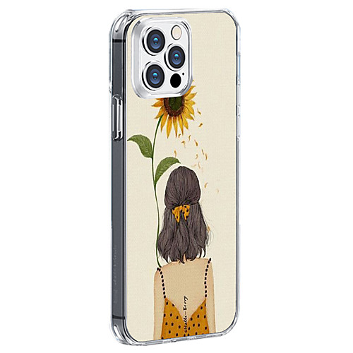 

Flower / Floral Characters Phone Case For Apple iPhone 12 iPhone 11 iPhone 12 Pro Max Unique Design Protective Case Shockproof Pattern Back Cover TPU