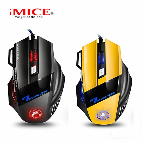 

Ergonomic Wired Gaming Mouse 7 Button Led 5500 Dpi Usb Computer Mouse Gamer Mice X7 Silent Mause With Backlight for PC Laptop