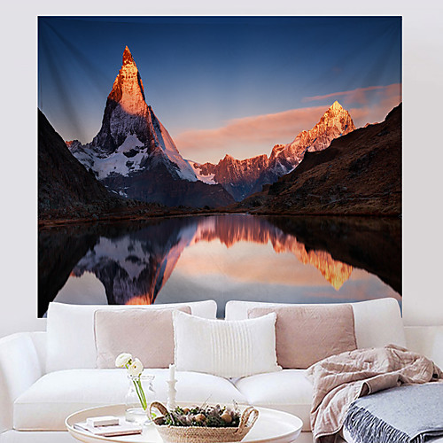 

Wall Tapestry Art Decor Blanket Curtain Hanging Home Bedroom Living Room Grand Polyester Mountain