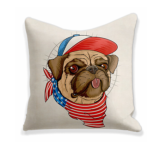 

Cushion Cover 1PC Faux Linen Soft Print Square Throw Pillow Cover Cushion Case Pillowcase for Sofa Bedroom 45 x 45 cm (18 x 18 Inch) Superior Quality Mashine Washable