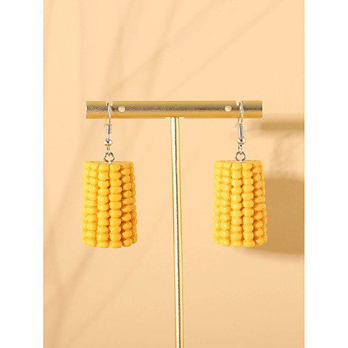 

Women's Drop Earrings Earrings Dangle Earrings Simple Fashion Cute Resin Earrings Jewelry Yellow For Street Vacation Beach 1 Pair