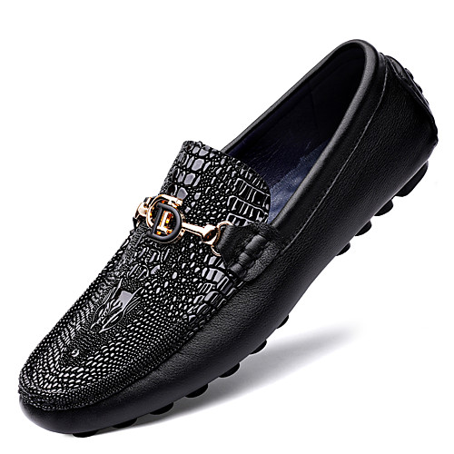 

Men's Loafers & Slip-Ons Leather Shoes Tassel Loafers Dress Loafers Business Casual Classic Daily Party & Evening Nappa Leather Cowhide Non-slipping Wear Proof Booties / Ankle Boots Black Spring