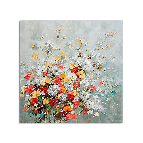 

Oil Painting Hand Painted Abstract Flowers by Canvas Painting Comtemporary Simple Modern Stretched Canvas Ready to Hang