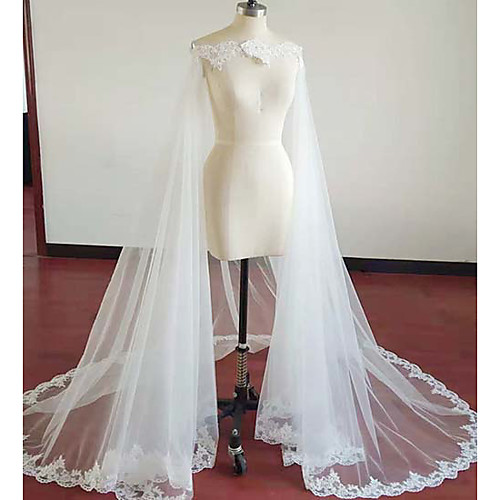 

Sleeveless Elegant & Luxurious / Bridal Polyester Wedding / Party / Evening Women's Wrap With Lace