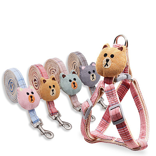 

Dog Cat Training Leash Dog Leash Pet Walking Leash Retractable Escape Proof With Anti-Slip Handle Outdoor Walking Bear Nylon Small Dog Medium Dog Red Blue Pink Gray