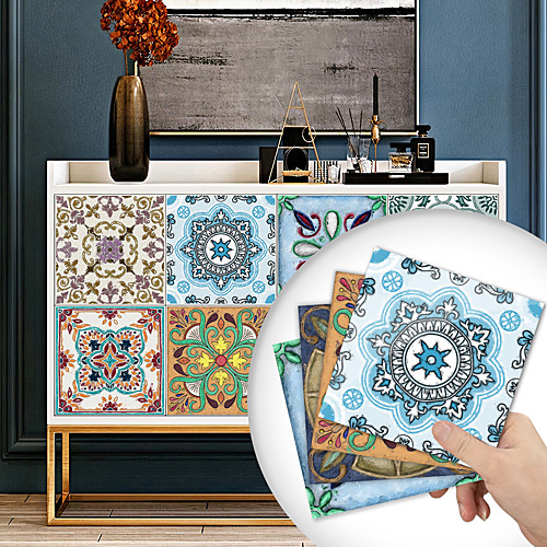 

Creative Kitchen Oil-proof Sticker Pvc Wall Sticker Self-adhesive Bathroom Waterproof Wall Floor Tile Sticker Venice Color