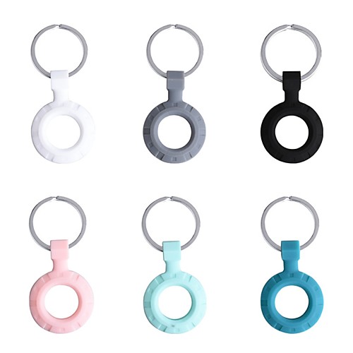 

Silicone Protective Case For Airtags Bluetooth Tracker Cover Anti-Lost Anti-Scratch Lightweight Cover with Keychain Locator Tracker Protective Sleeve