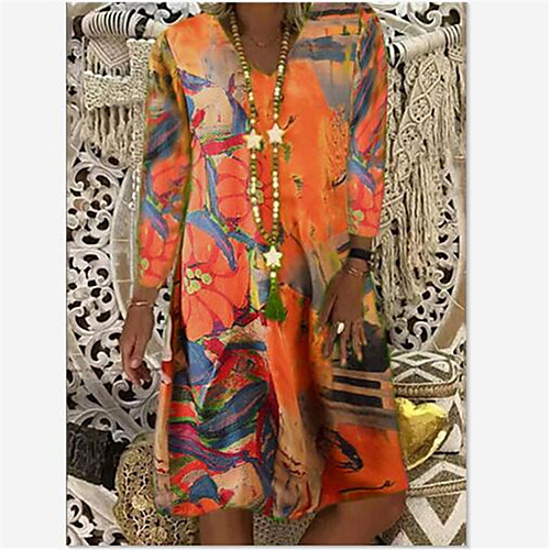 

Women's A Line Dress Knee Length Dress Short Sleeve Solid Color Spring Summer Casual / Daily S M L XL 2XL 3XL 4XL 5XL
