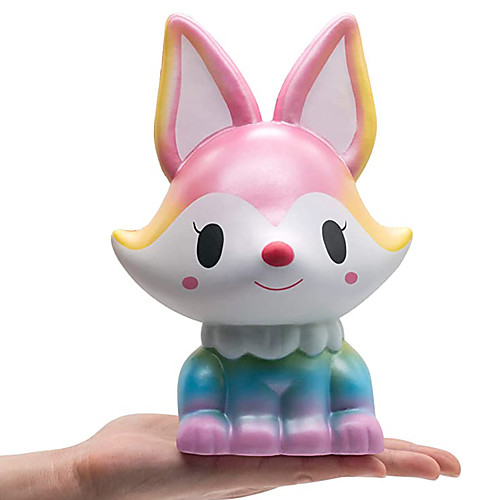 

Fox Squishies Jumbo 8.1 Inch – Giant Big Huge Squishies Slow Rising Cute Squishy Animals Gifts for Kid Stress Relief Toys, Super Soft Cream Scented Kawaii