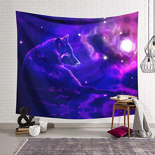 

Wall Tapestry Art Decor Blanket Curtain Hanging Home Bedroom Living Room Decoration Polyester Wolf