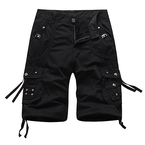

Men's Chic & Modern Cargo Shorts Cycling Quick Dry Moisture Wicking Lightweight Breathable Soft Outdoor Sports Casual Daily Chinos Shorts Pants Simple Solid Color Knee Length Classic Sporty Zipper
