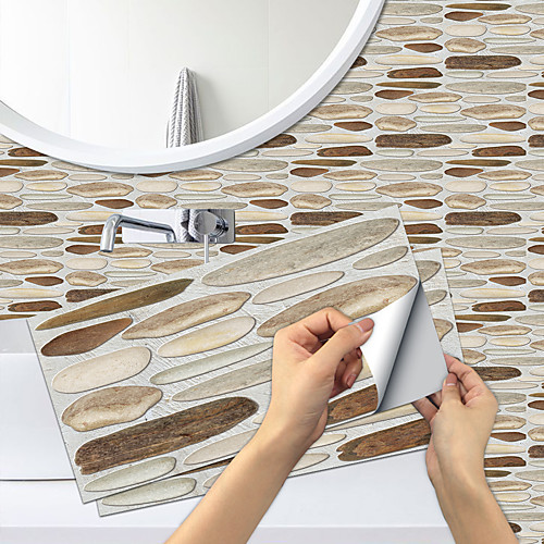 

Imitation Stone Tile Kitchen Bathroom Self-adhesive Paper Waterproof And Oil-proof Banmu Original Stone Flake Self-adhesive Decorative Wall Sticker