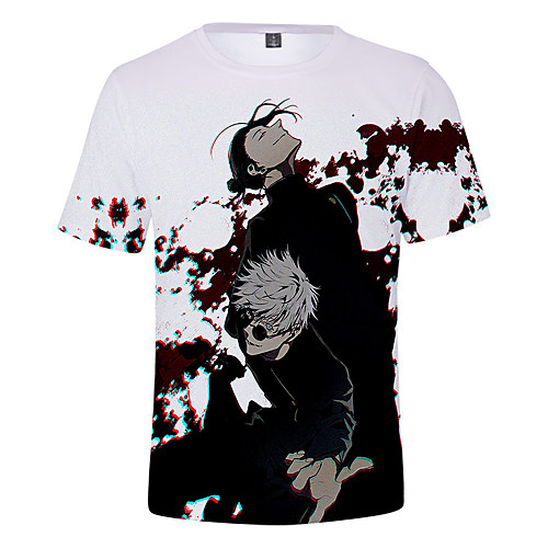 

Inspired by Jujutsu Kaisen Gojo Satoru Cosplay Costume T-shirt Terylene 3D Printing Harajuku Graphic T-shirt For Women's / Men's
