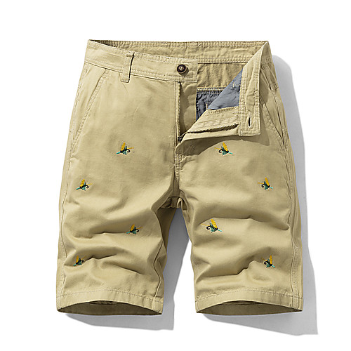 

Men's Shorts Cargo Shorts Shorts Pants Solid Colored ArmyGreen Black Blue Khaki Gray