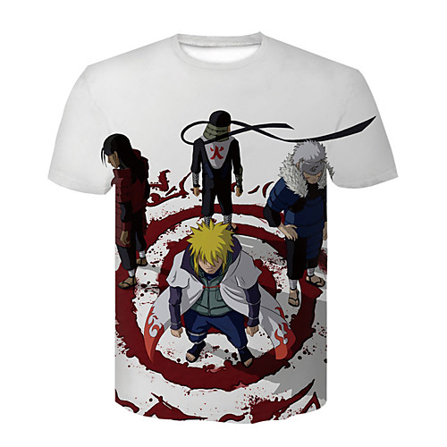 

Inspired by Naruto Naruto Uzumaki Cosplay Costume T-shirt Terylene 3D Printing Harajuku Graphic T-shirt For Women's / Men's