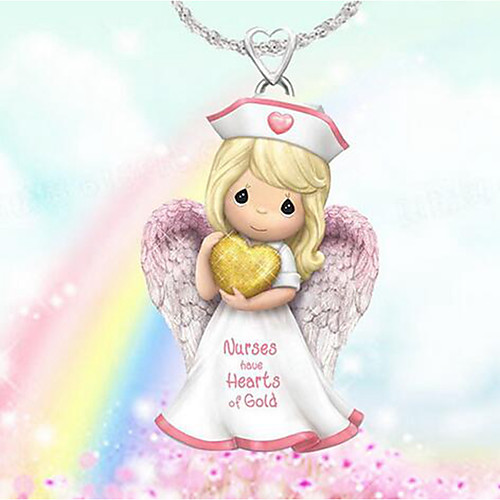 

Women's Pendant Necklace Angel Cute Alloy Picture color 405 cm Necklace Jewelry 1pc For Festival