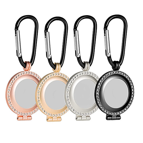

Premium Metal Protective Case for Airtag Portable Rhinestone Skin Cover with Keychain Anti-Lost Anti-Scratch Lightweight Case Compatible with AirTag Loop