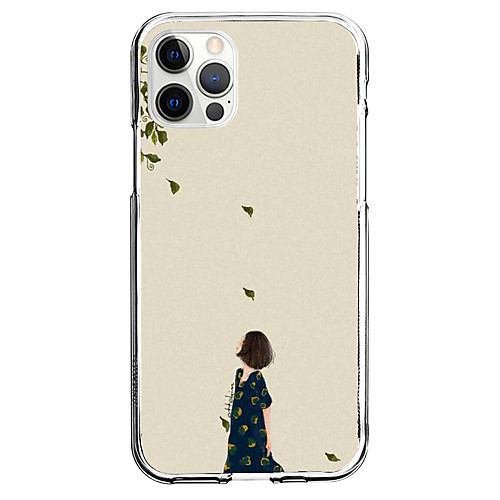 

Characters Phone Case For Apple iPhone 12 iPhone 11 iPhone 12 Pro Max Unique Design Protective Case Shockproof Transparent Pattern Back Cover TPU