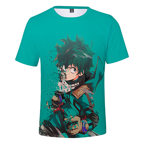 

Inspired by My Hero Academia / Boku No Hero Cosplay Cosplay Costume T-shirt Terylene Graphic Printing Harajuku Graphic T-shirt For Women's / Men's