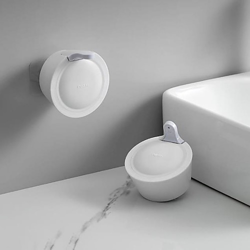 

Toilet Punch-free Soap Dispenser Bottle Press Type Lotion Storage Bottle ABS White 1PC