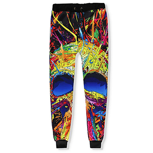 

Men's Casual Athleisure Daily Sports Jogger Pants Sweatpants Pants Abstract Full Length 3D Print Drawstring Pocket 1 2 3 4