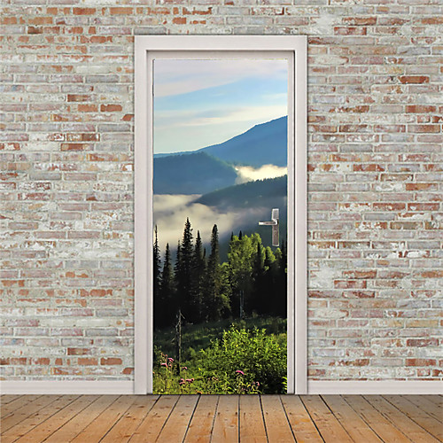 

Holiday / Landscape Wall Stickers Bedroom / Living Room, Removable Vinyl Home Decoration Wall Decal 2pcs