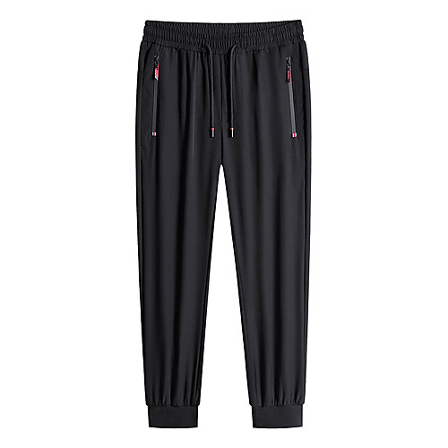 

Men's Casual / Sporty Athleisure Pants Pants Solid Color Black Dark Gray