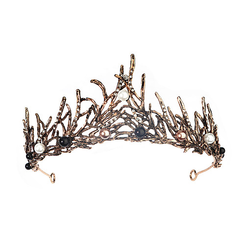 

Glam Wedding Alloy Headpiece with Beading / Trim 1 Piece Wedding / Special Occasion Headpiece