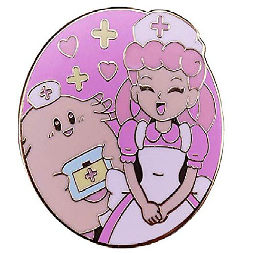 

all night apparel nurse joy chansey hard enamel nursing first aid hospital rn enamel pin…