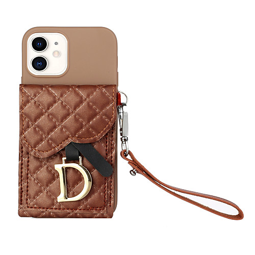 

Phone Case For Apple iPhone 7Plus / 8Plus Shockproof Rhinestone Back Cover Lines / Waves TPU